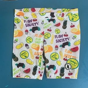 Flow Society Italian Ice/ Hawaiian Fruit Cyclist Shorts